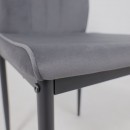 Стул OREO, темно-серый велюр HLR-21/черный